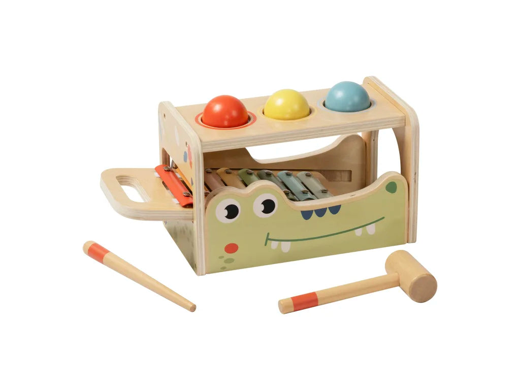 Montessori Music & Puzzle Play Box – 12–18 Months