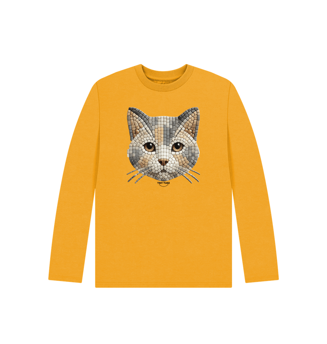 Mustard Printed Kids T-Shirt