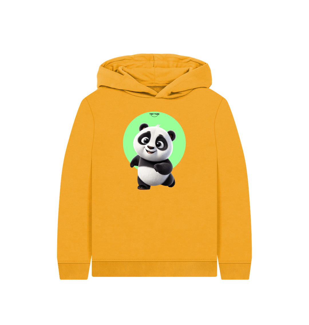 Mustard Printed Kids Hoodie