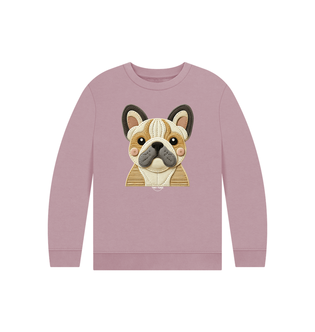 Mauve Printed Kids Jumper
