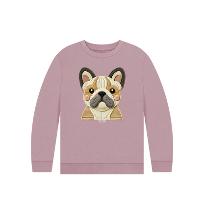 Mauve Printed Kids Jumper