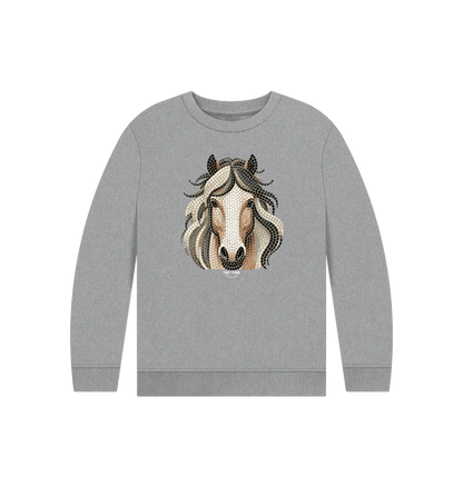 Athletic Grey Printed Kids Jumper