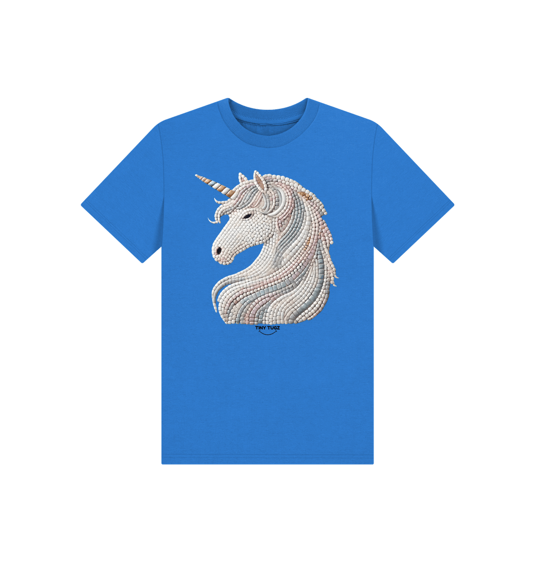 Bright Blue Printed Kids T-Shirt