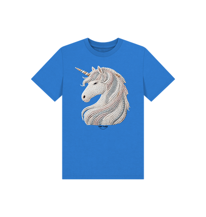 Bright Blue Printed Kids T-Shirt