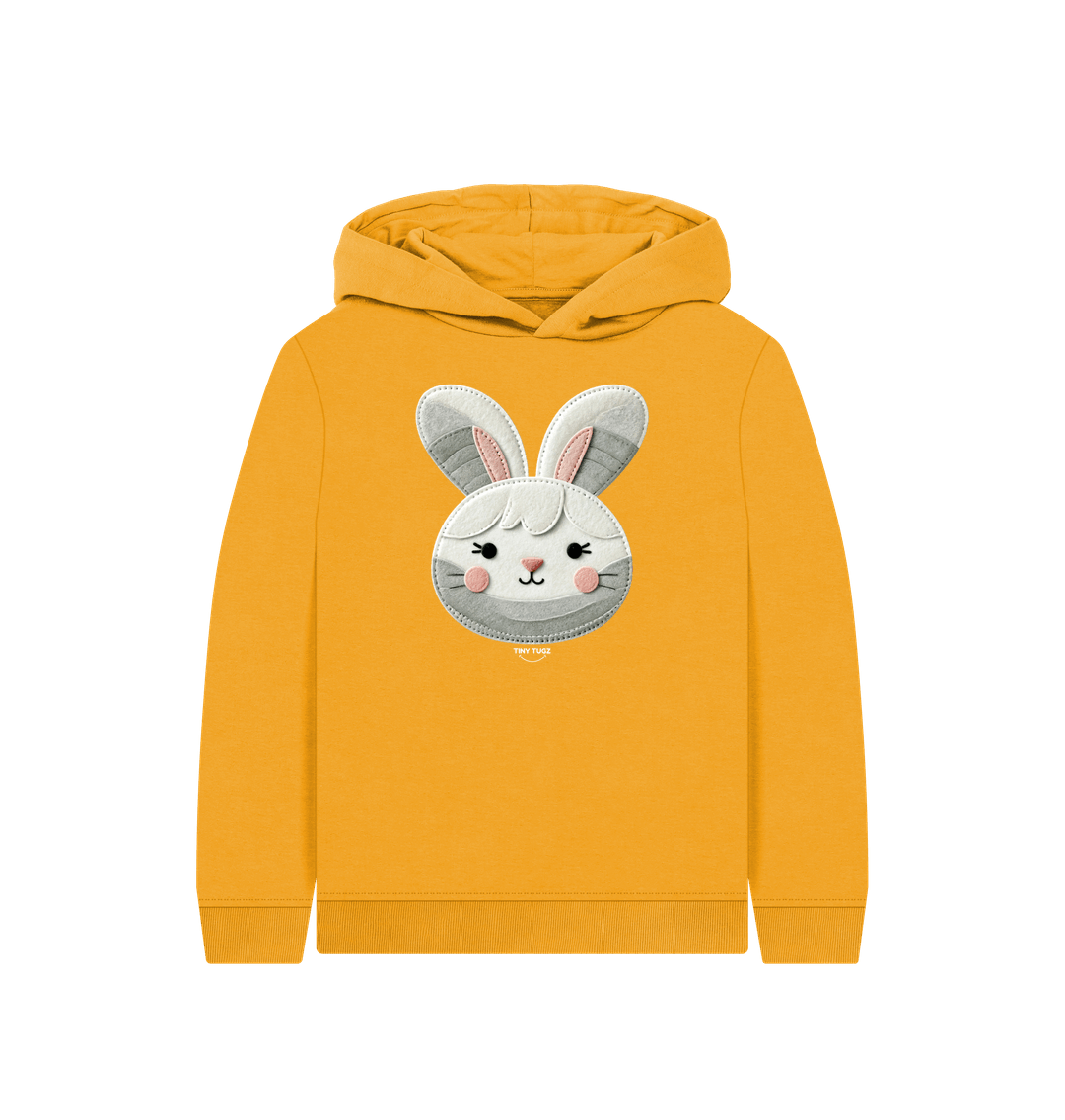 Mustard Printed Kids Hoodie