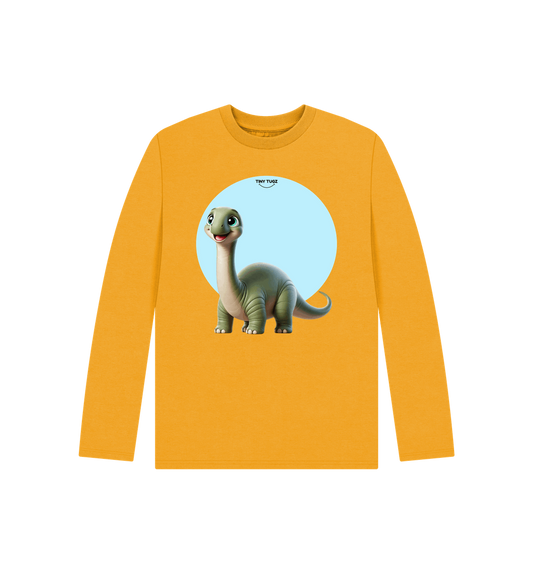 Mustard Printed Kids T-Shirt