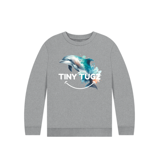 Athletic Grey Printed Kids Jumper
