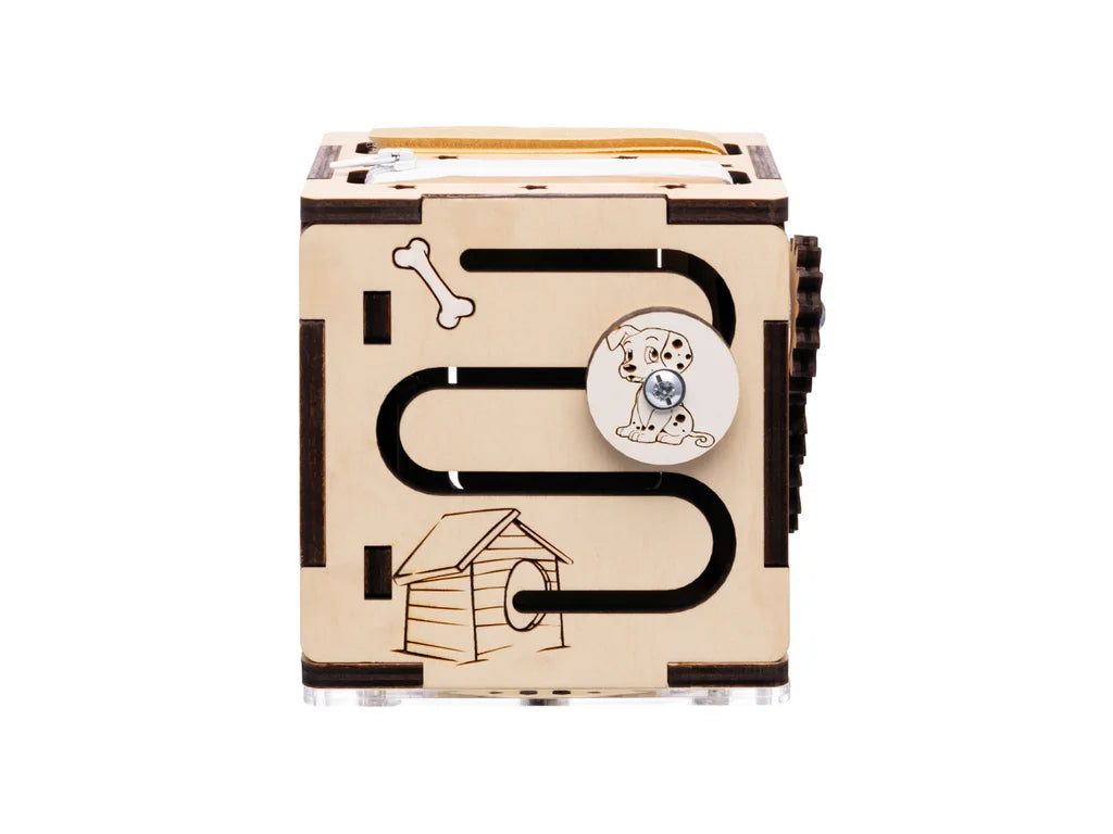 Travel Activity Cube – 6-Sided Busy Board for Toddlers