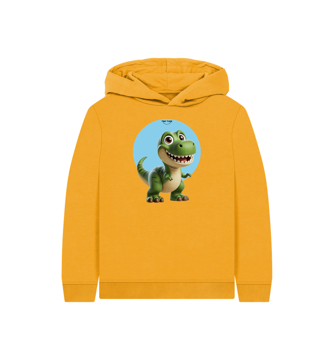 Mustard Printed Kids Hoodie