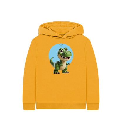 Mustard Printed Kids Hoodie