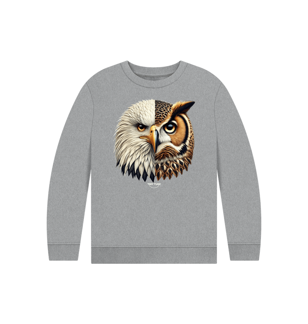 Athletic Grey Printed Kids Jumper