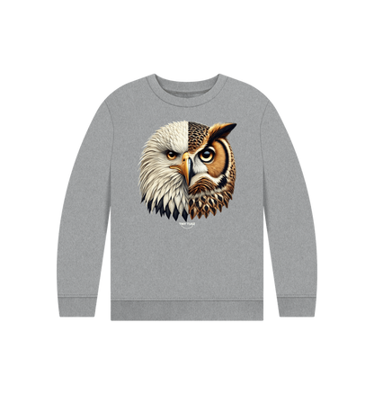 Athletic Grey Printed Kids Jumper
