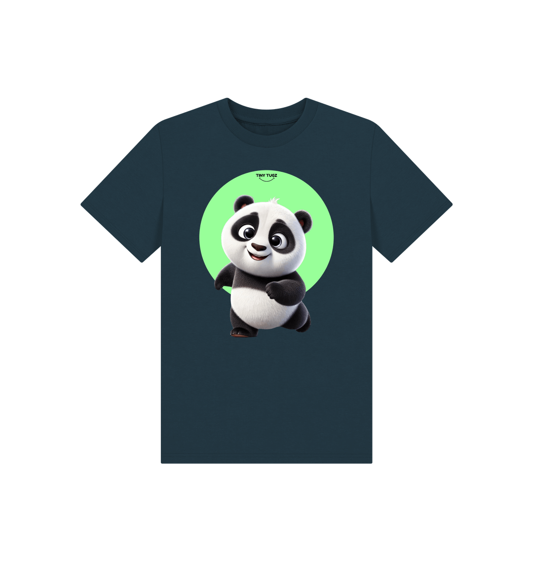 Denim Blue Printed Kids T-Shirt