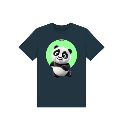 Denim Blue Printed Kids T-Shirt