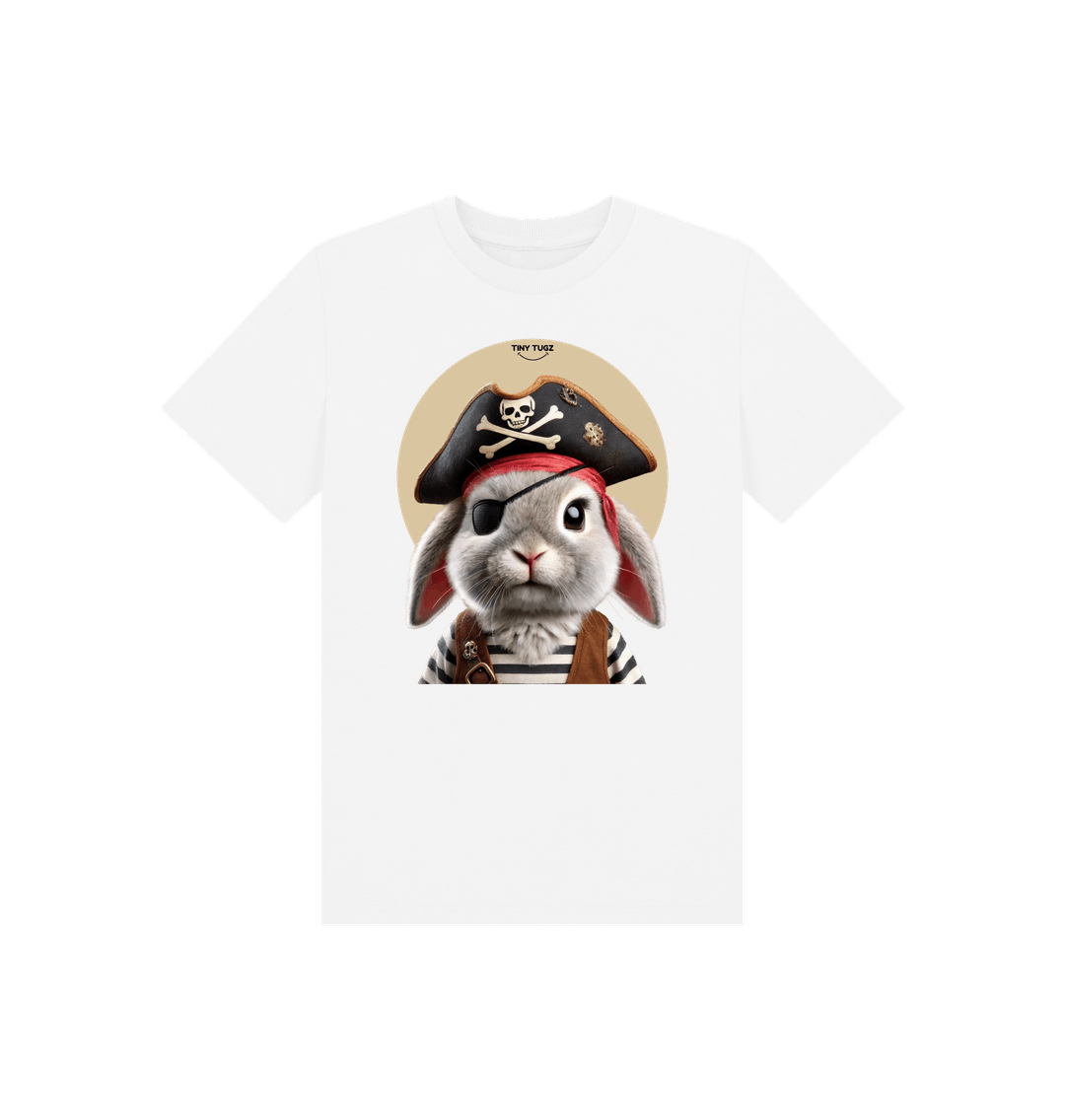 White Printed Kids T-Shirt