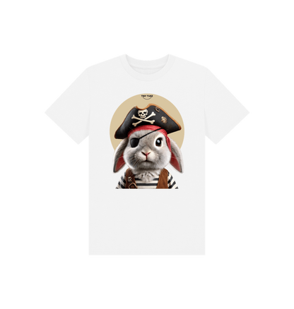 White Printed Kids T-Shirt