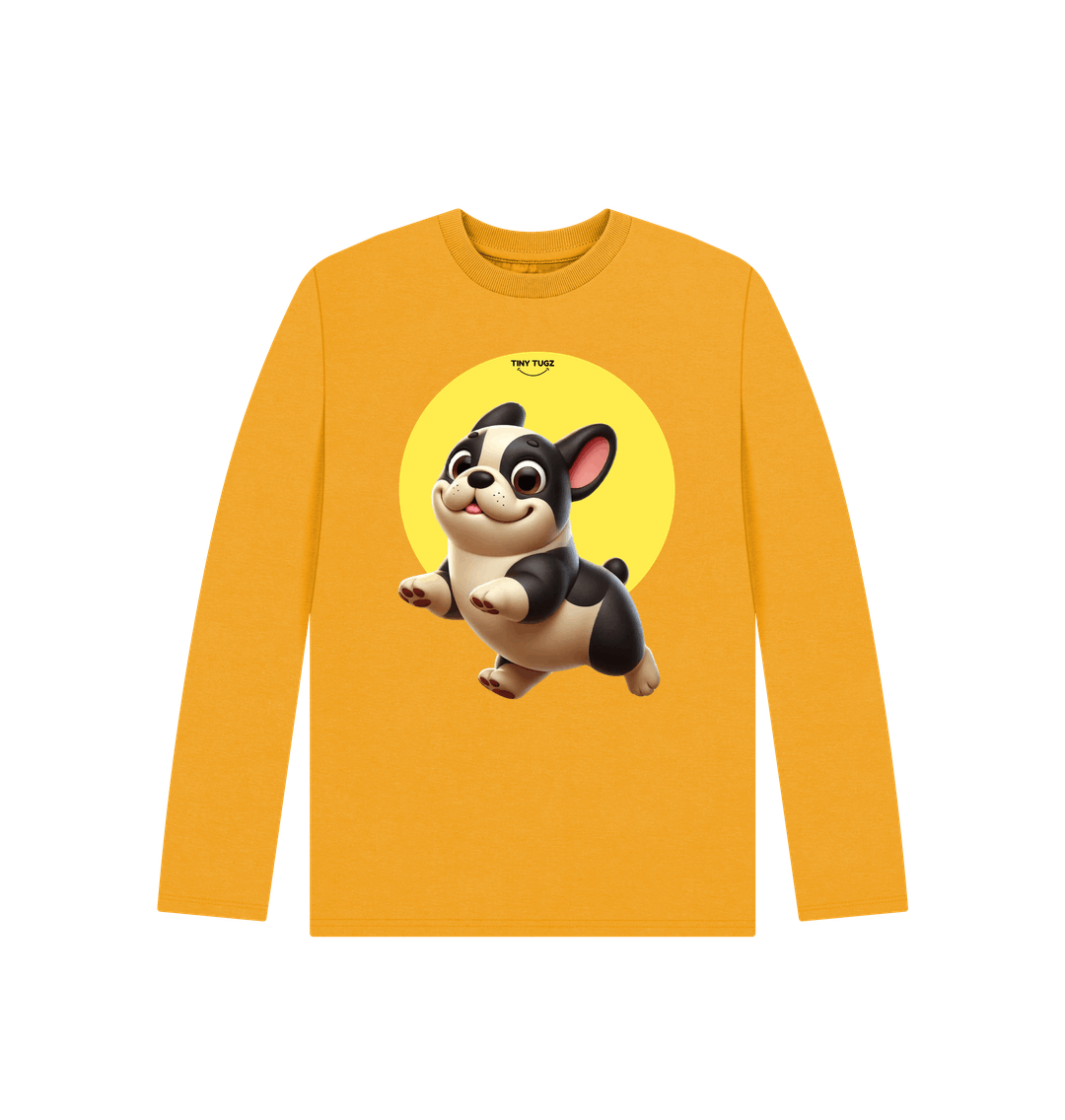 Mustard Printed Kids T-Shirt