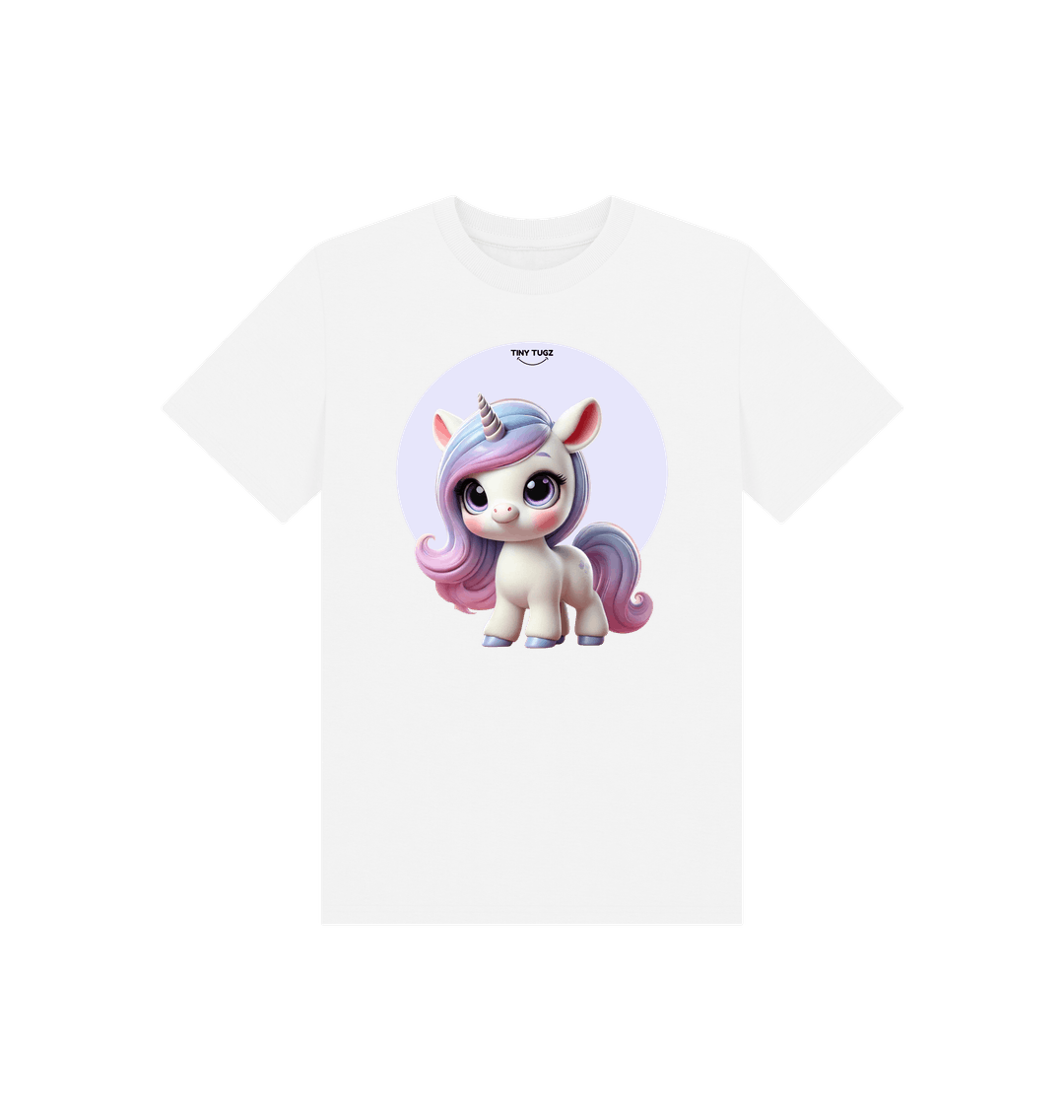 White Printed Kids T-Shirt