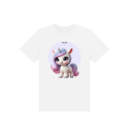 White Printed Kids T-Shirt