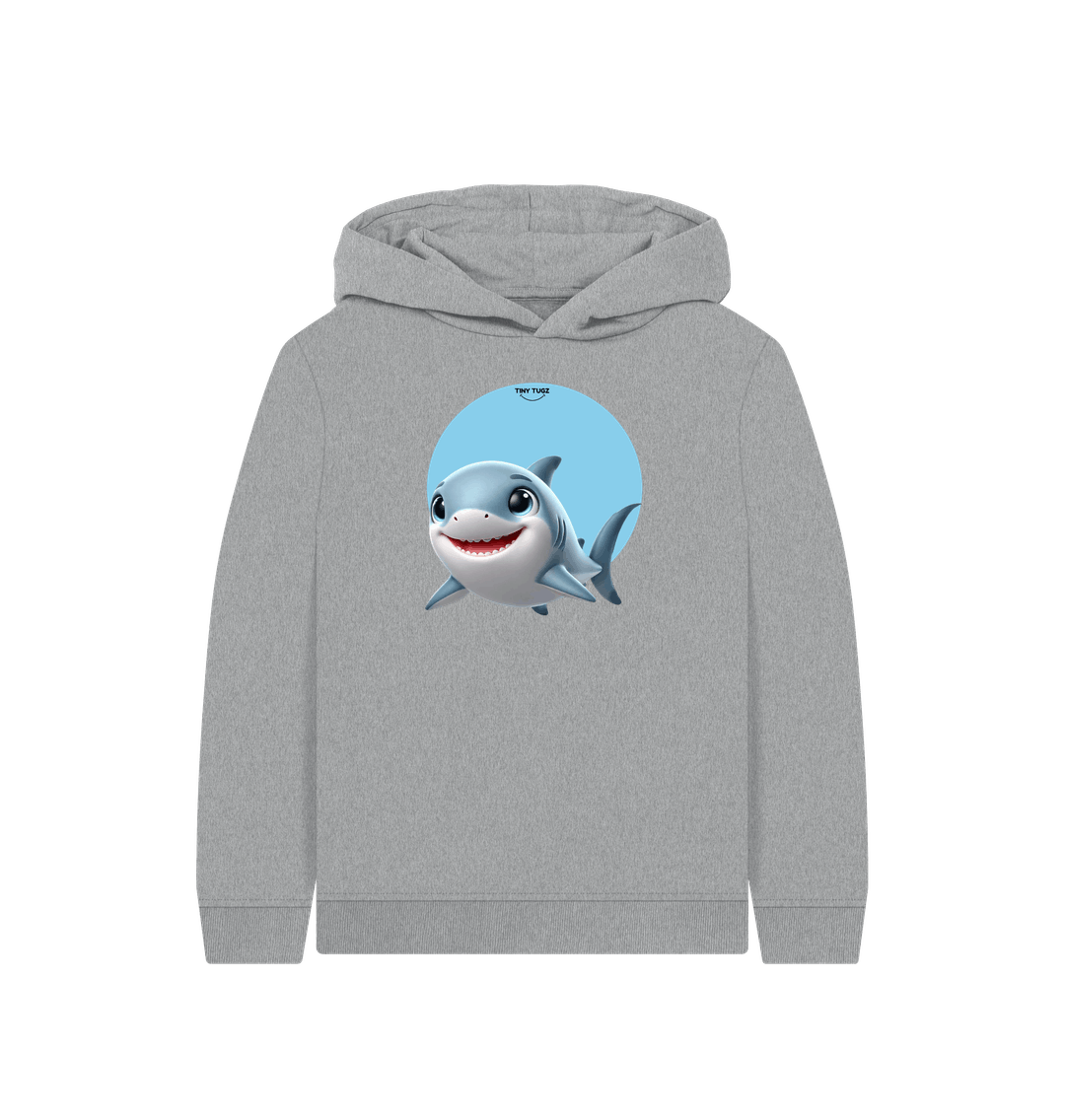 Athletic Grey Printed Kids Hoodie