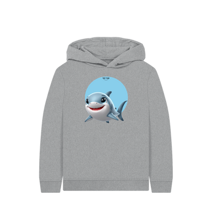 Athletic Grey Printed Kids Hoodie