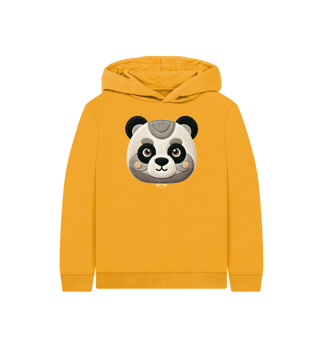 Mustard Printed Kids Hoodie