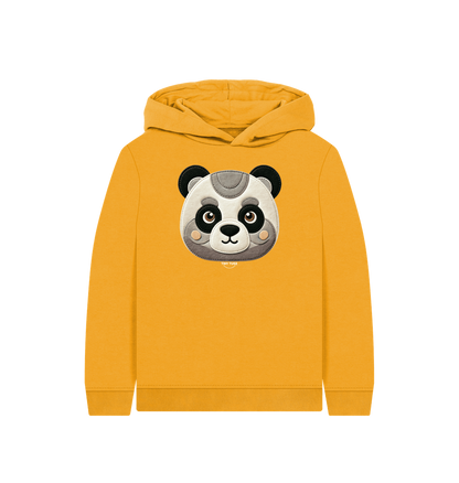 Mustard Printed Kids Hoodie