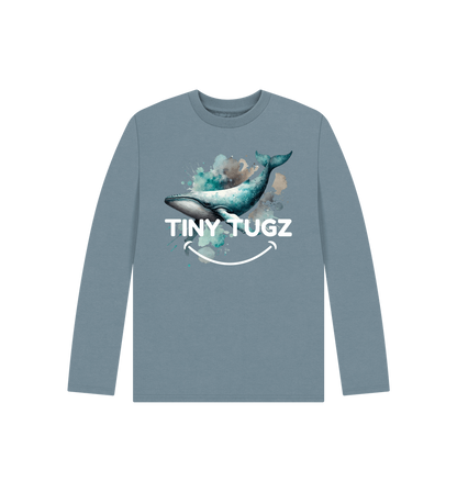 Stone Blue Printed Kids T-Shirt