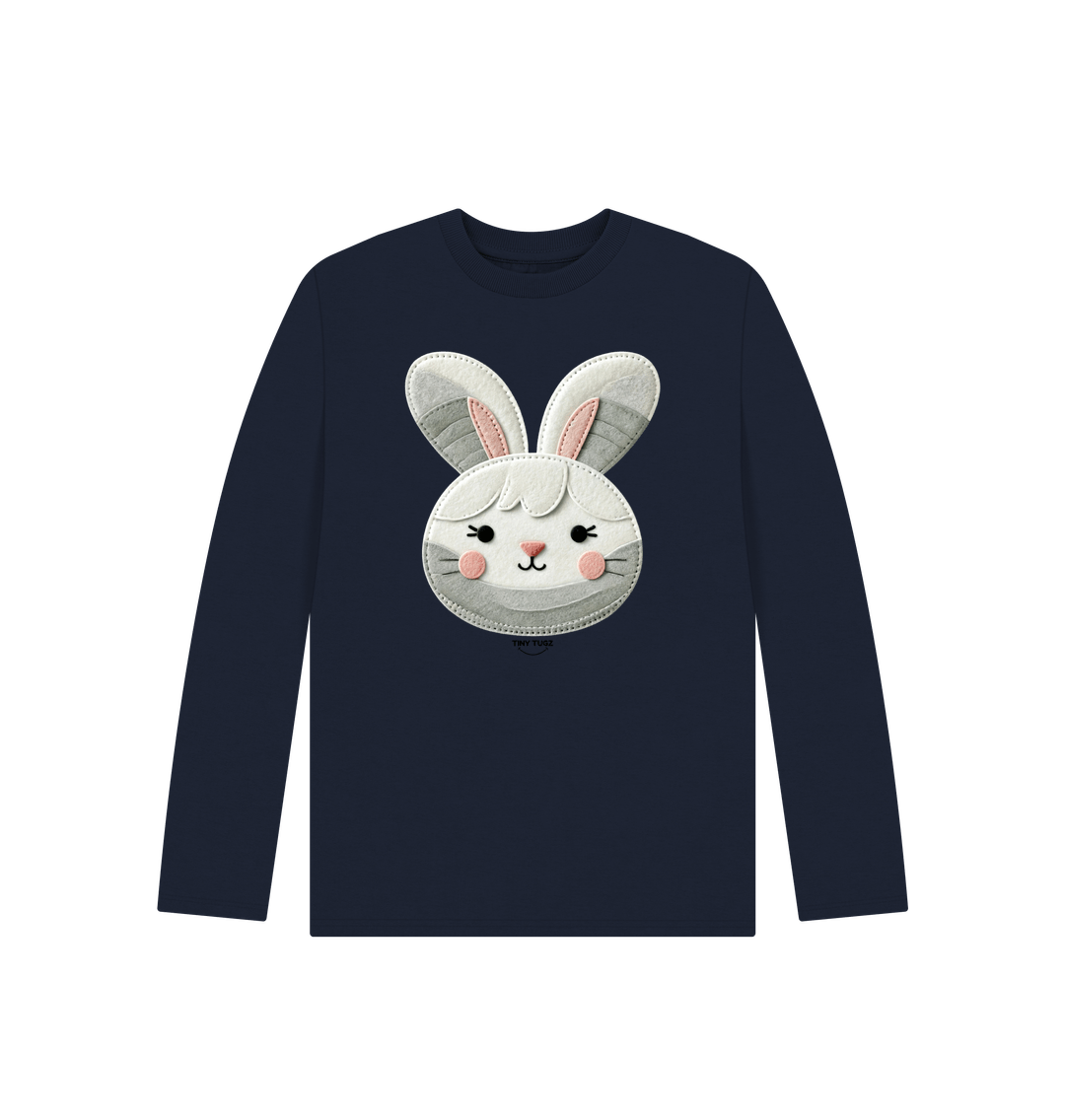 Navy Blue Printed Kids T-Shirt