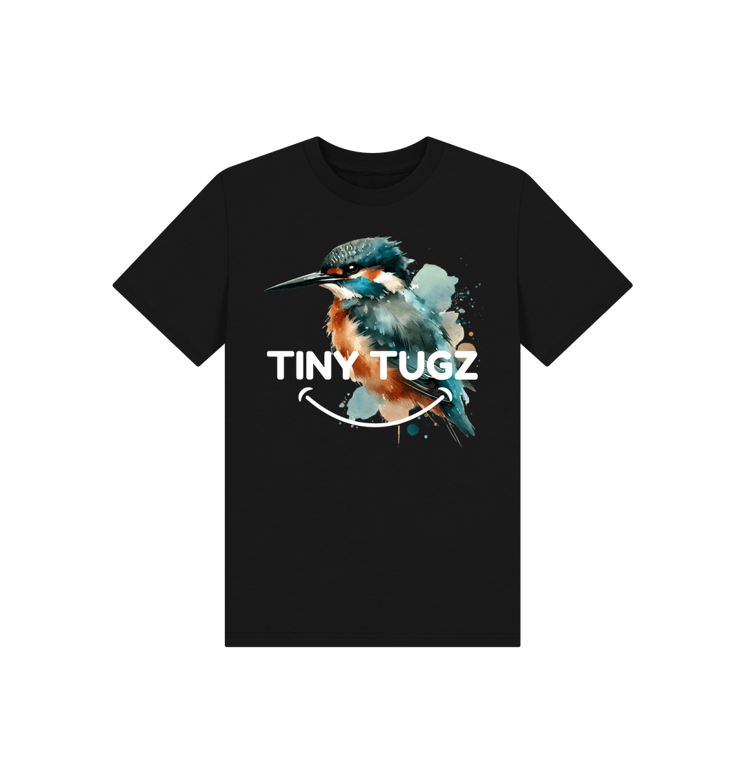 Black Printed Kids T-Shirt