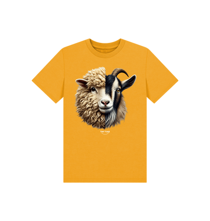Mustard Printed Kids T-Shirt
