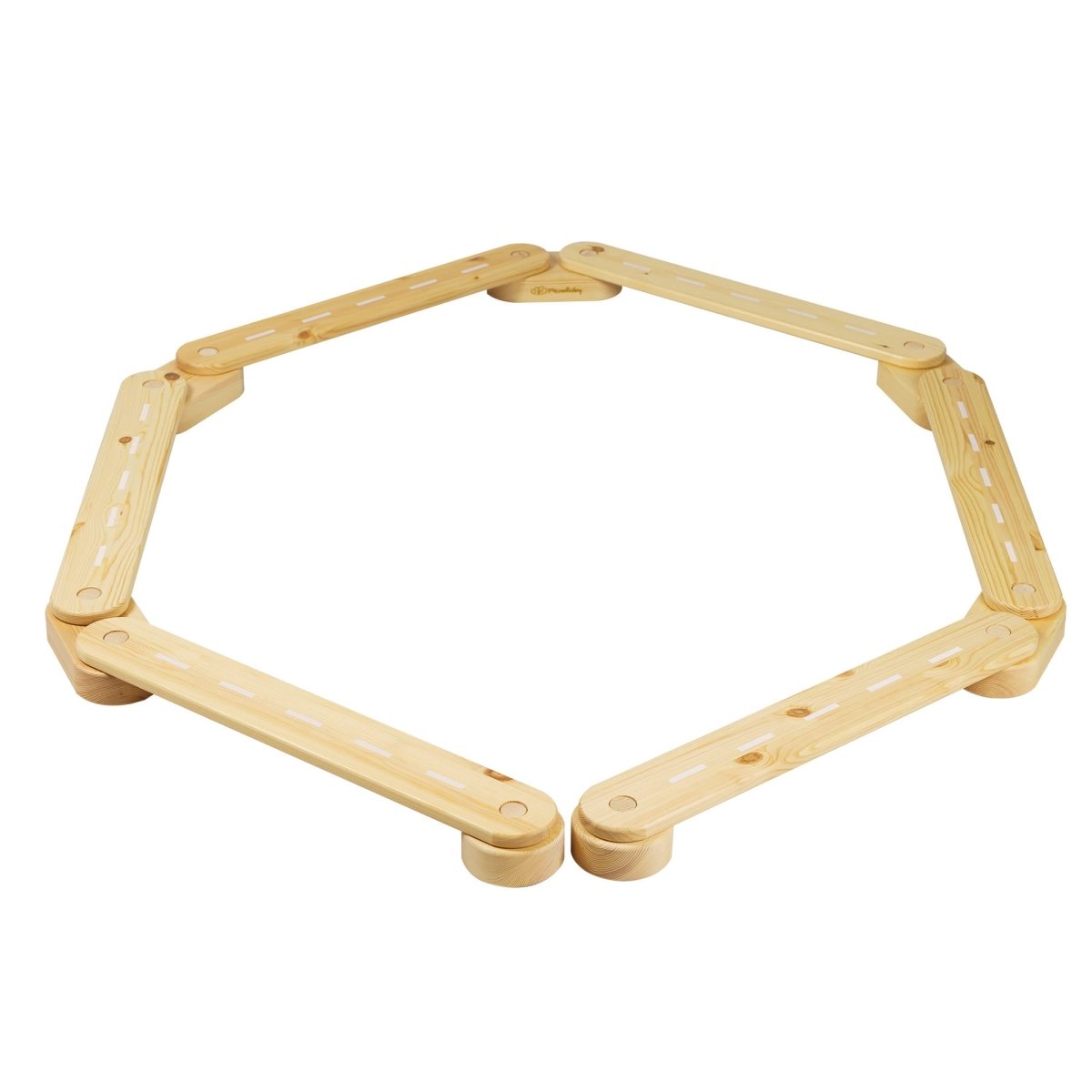 6-Piece Indoor Montessori Wooden Sensory Path for Kids – Balance Beam Learning Set - Tiny Tugz™