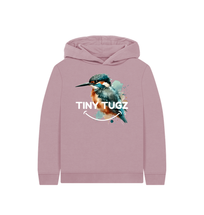 Mauve Printed Kids Hoodie
