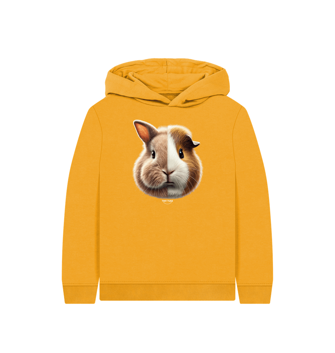 Mustard Printed Kids Hoodie