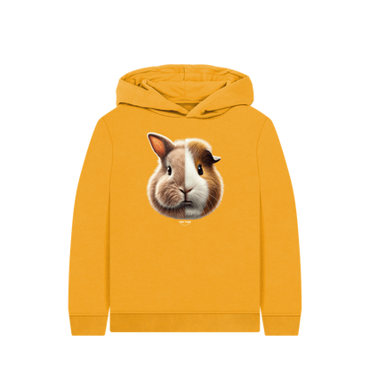 Mustard Printed Kids Hoodie