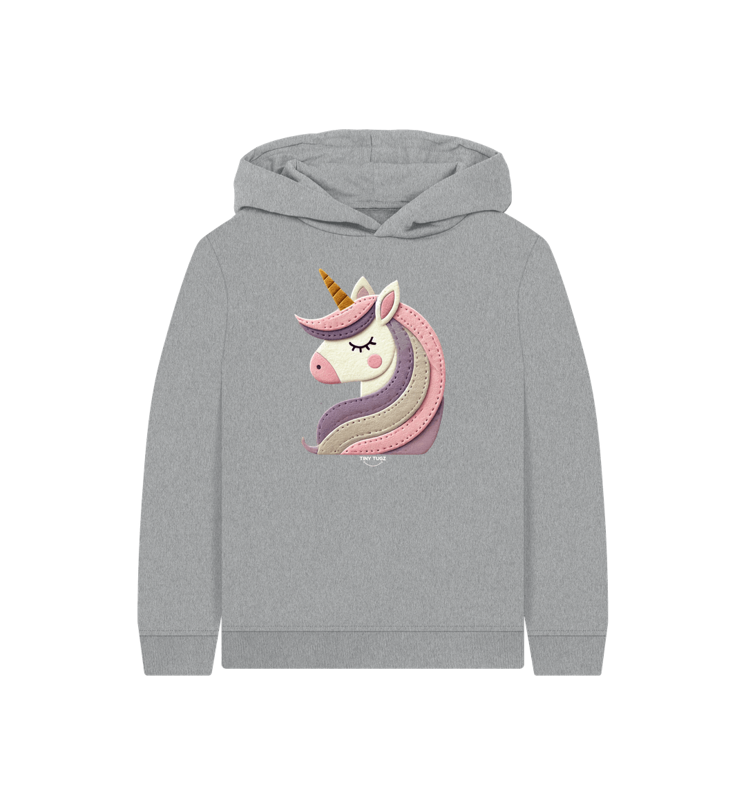 Athletic Grey Printed Kids Hoodie