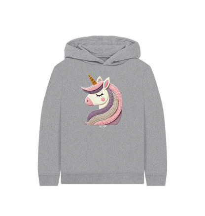 Athletic Grey Printed Kids Hoodie