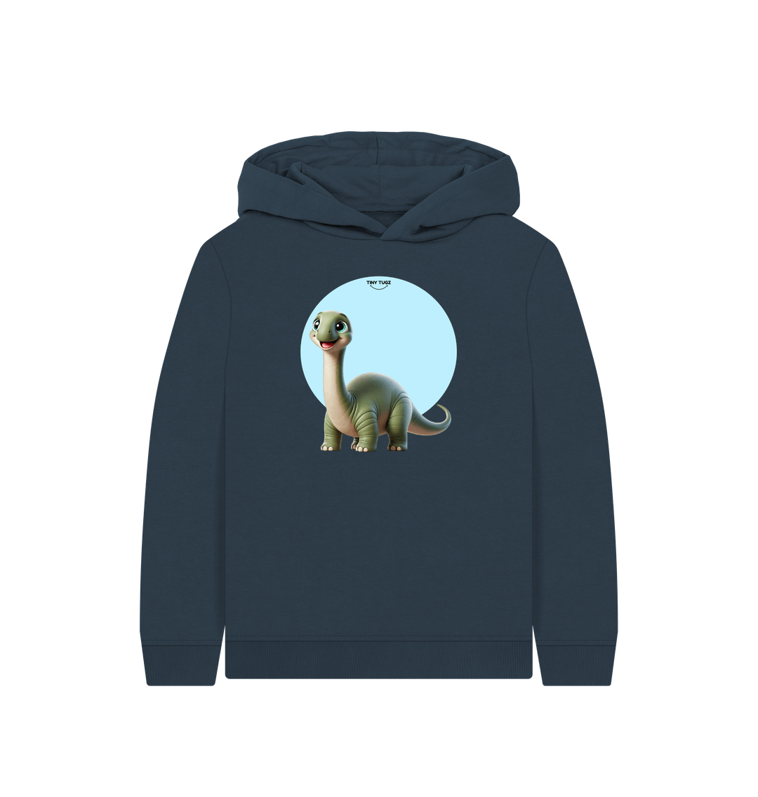 Navy Blue Printed Kids Hoodie