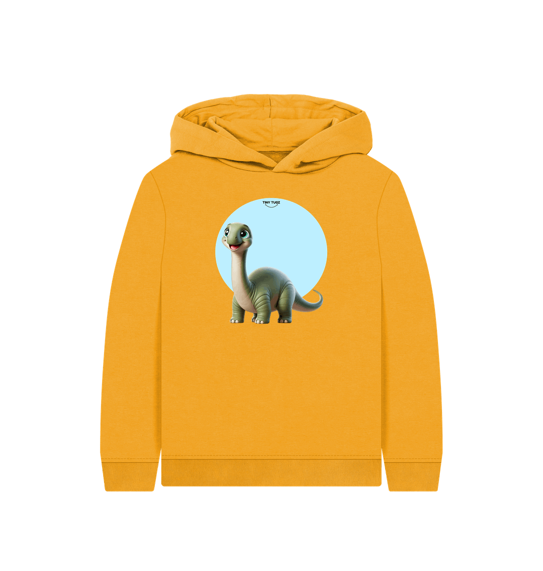 Mustard Printed Kids Hoodie