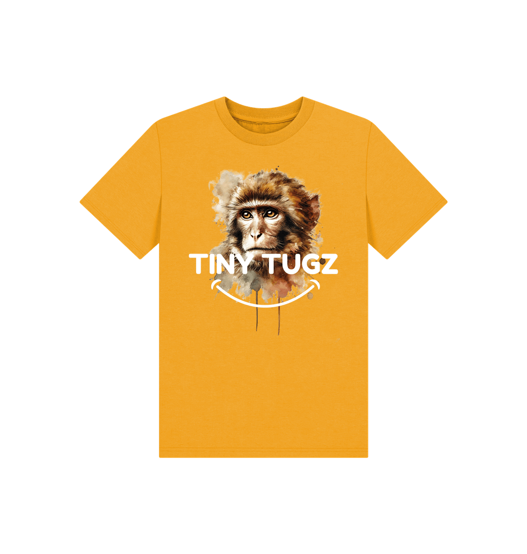 Mustard Printed Kids T-Shirt