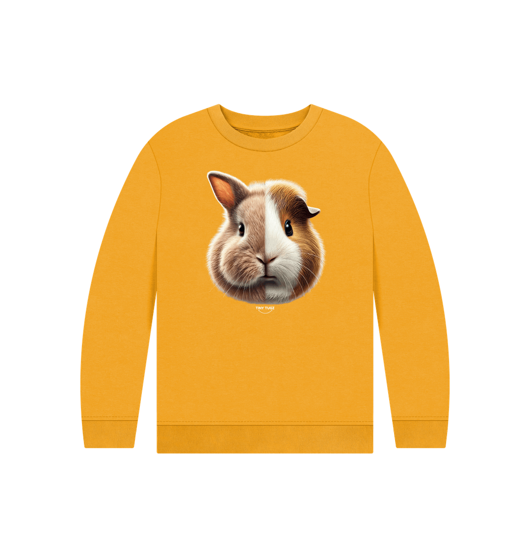 Mustard Printed Kids Jumper