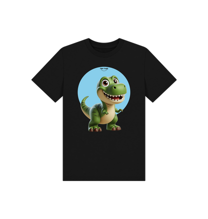 Black Printed Kids T-Shirt