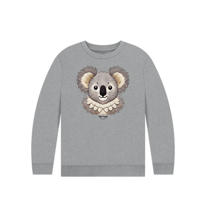 Athletic Grey Printed Kids Jumper