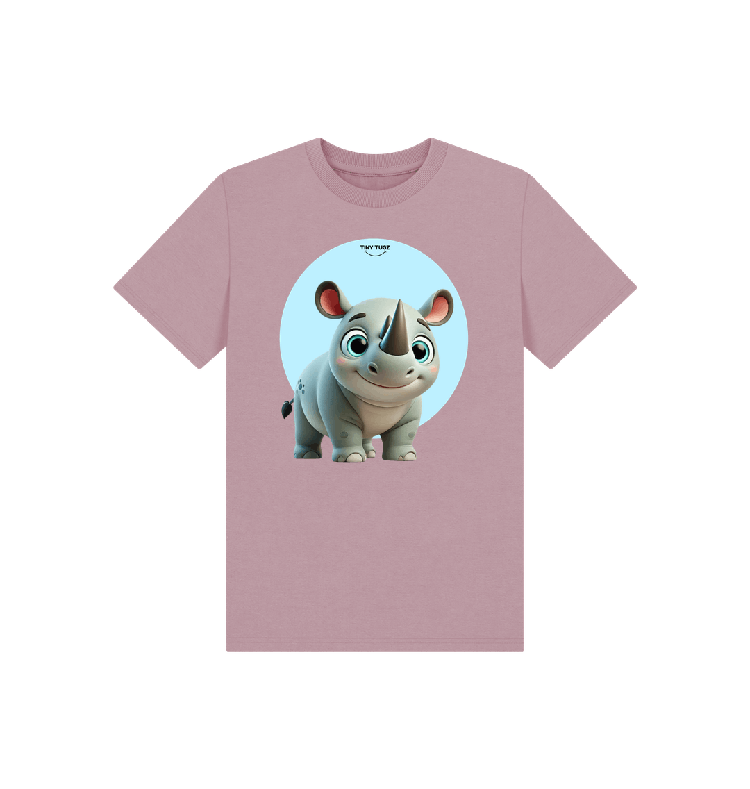 Mauve Printed Kids T-Shirt