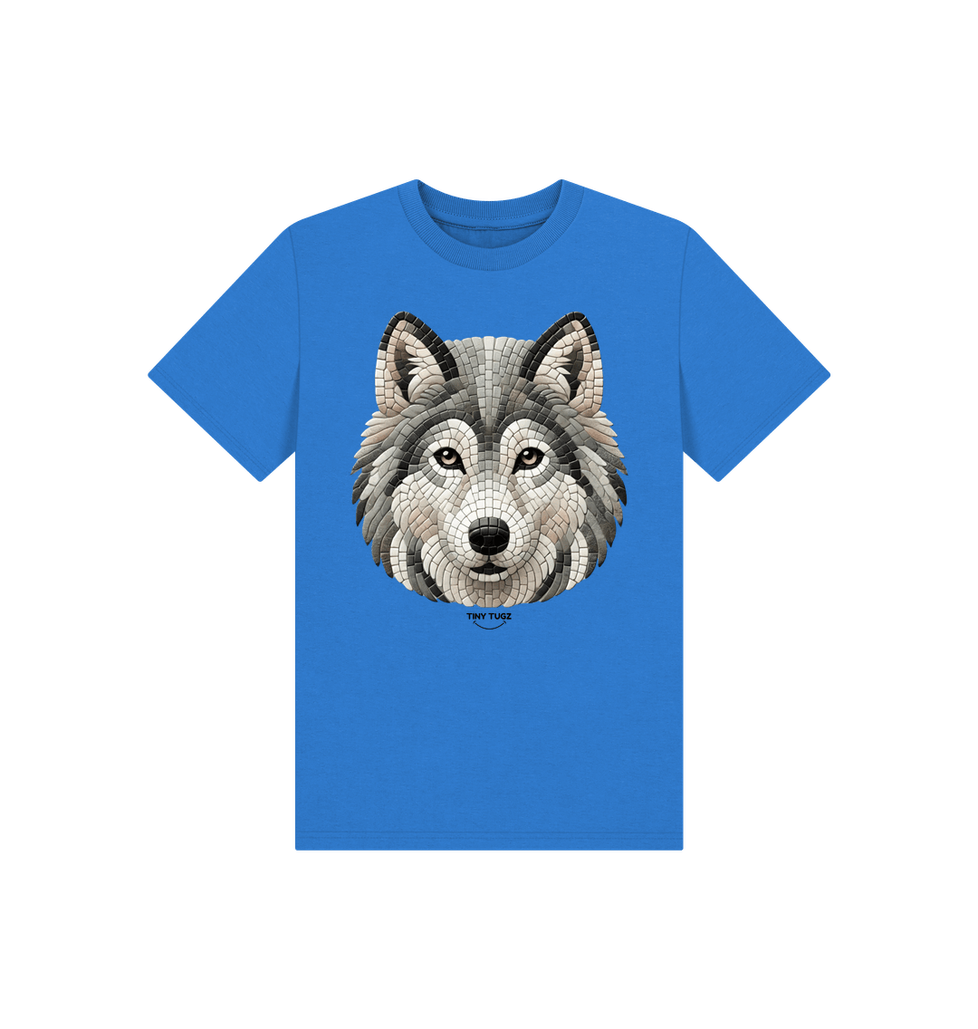 Bright Blue Printed Kids T-Shirt