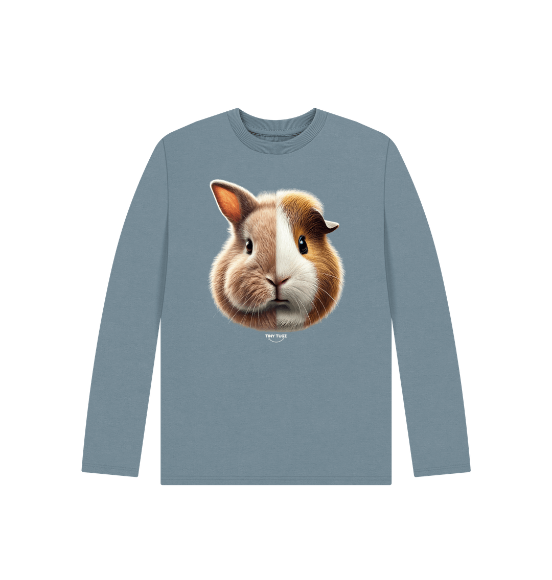 Stone Blue Printed Kids T-Shirt