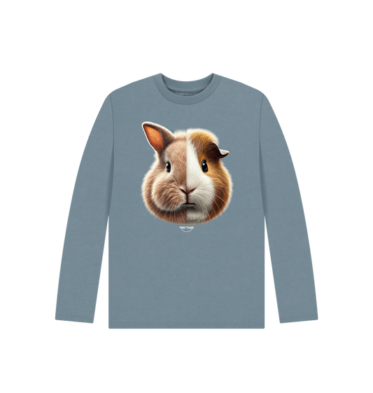 Stone Blue Printed Kids T-Shirt