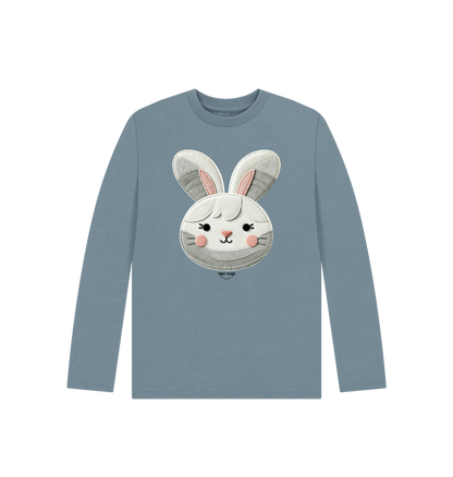Stone Blue Printed Kids T-Shirt