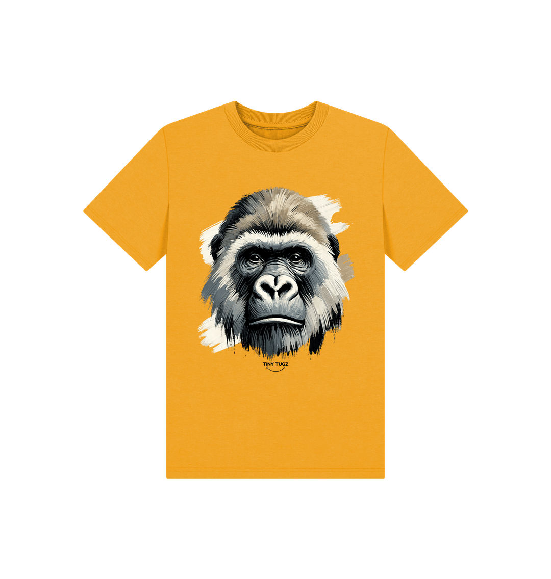 Mustard Printed Kids T-Shirt