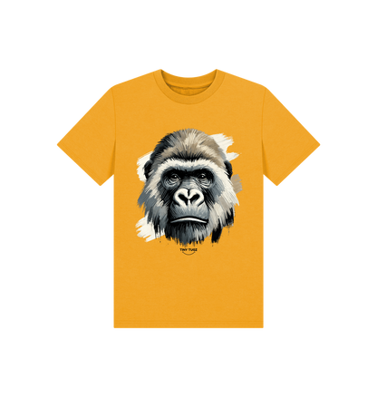 Mustard Printed Kids T-Shirt